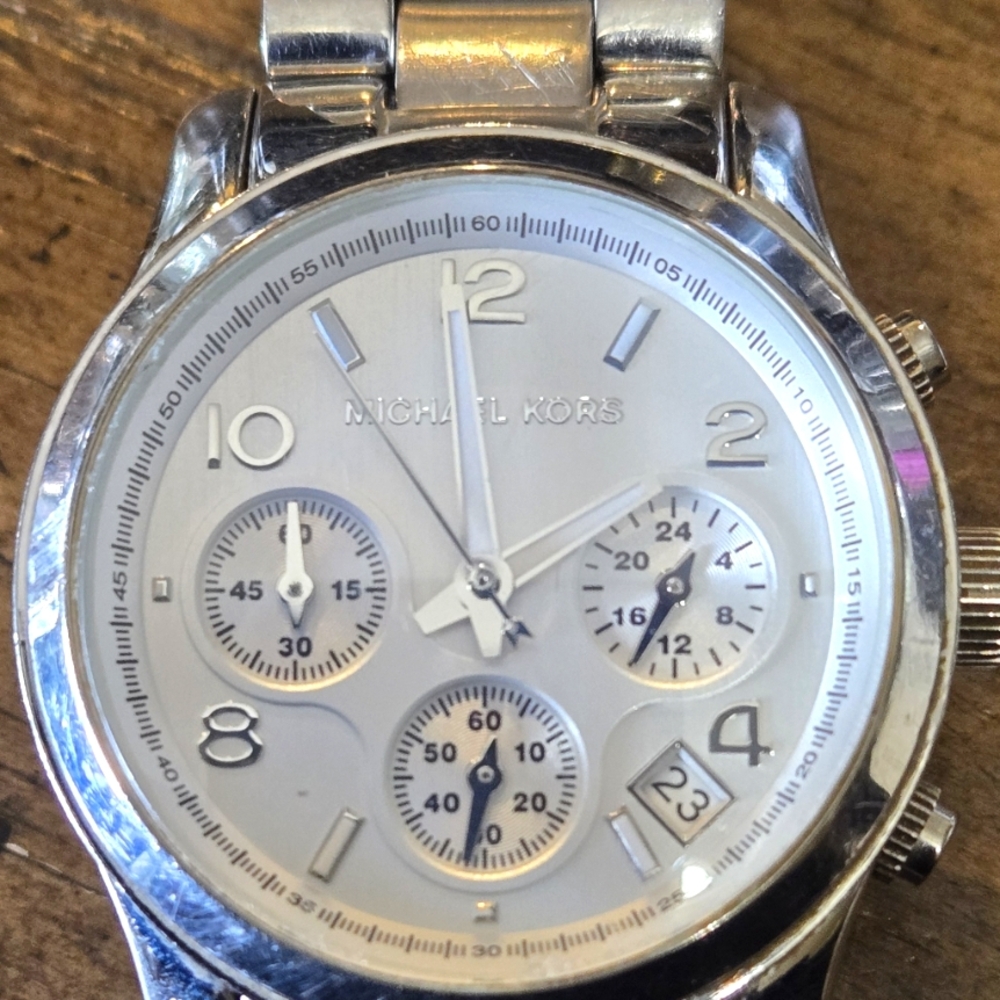 Michael Kors Silver Chronograph Men's Watch